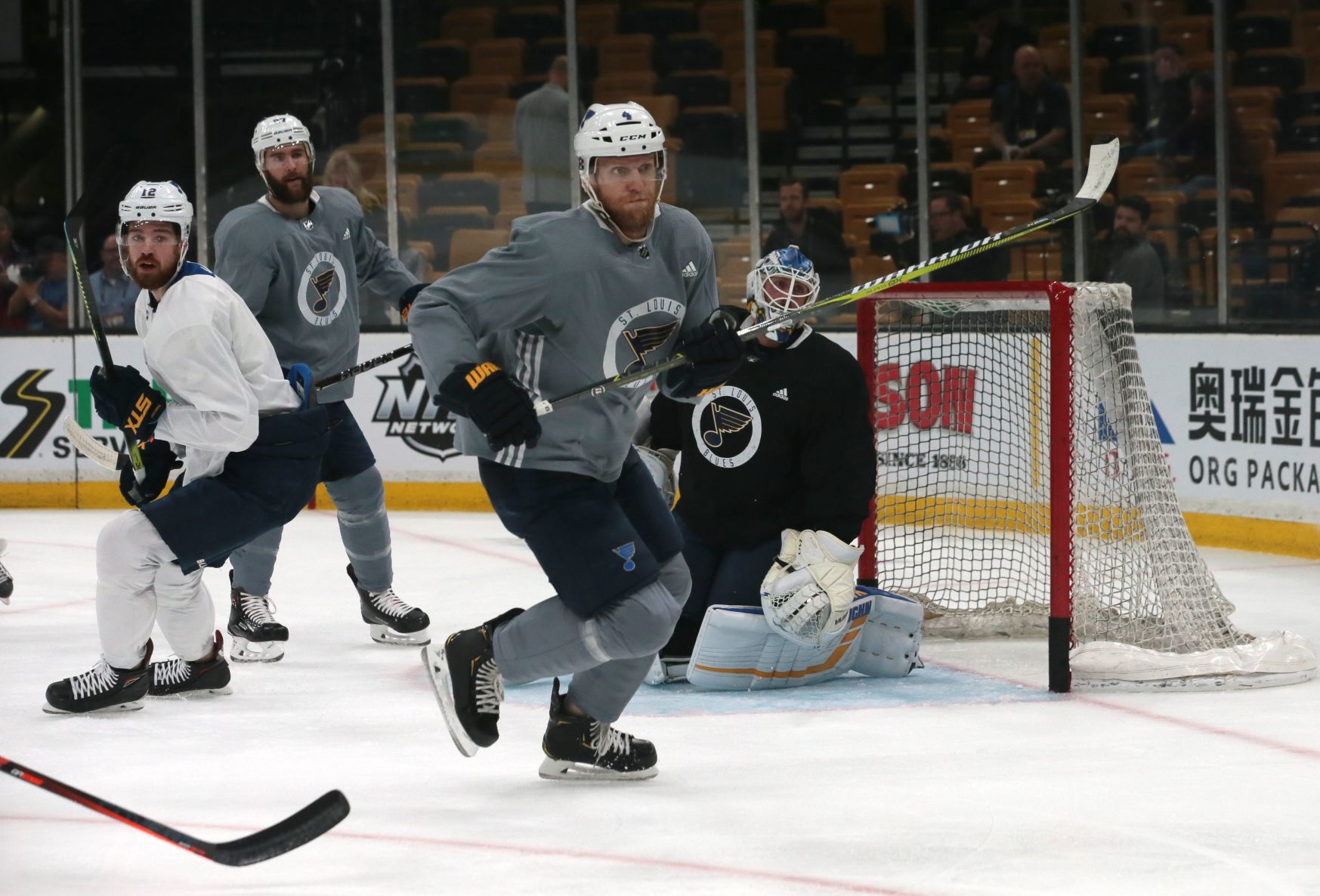 Blues practice at the TD Garden